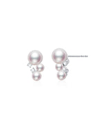 Japanese Akoya Saltwater Pearl Saltwater Pearl Earrings AAA Clean Surface Genuine Cultured Pearl Fine Jewelry