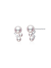 Japanese Akoya Saltwater Pearl Saltwater Pearl Earrings AAA Clean Surface Genuine Cultured Pearl Fine Jewelry