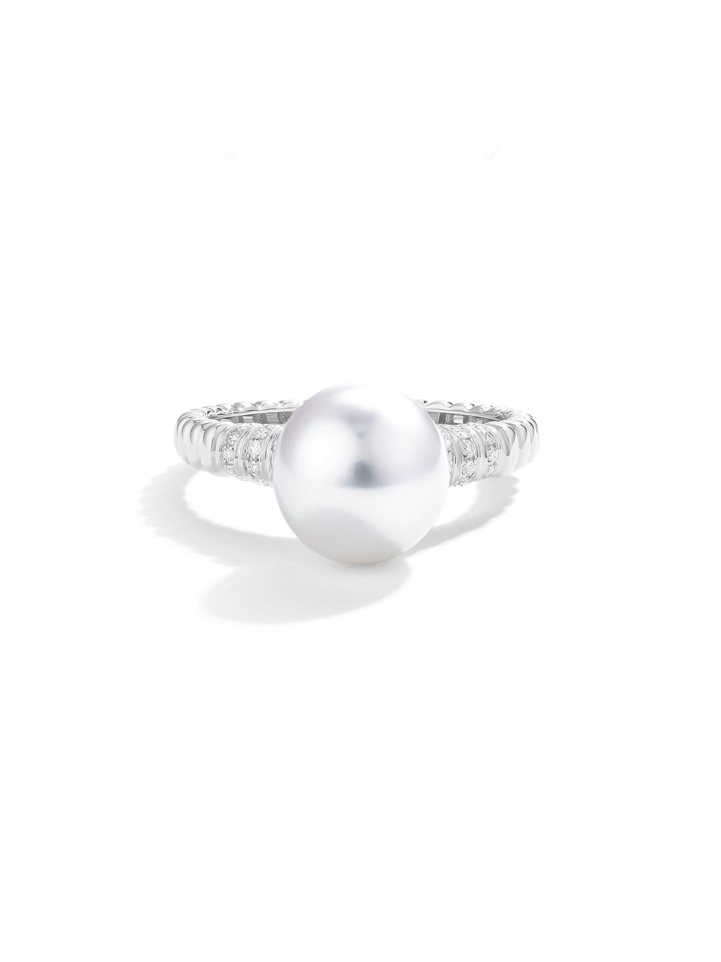 Genuine South Sea White Saltwater Pearl Solitaire ring 18K Gold Plated Noble Formal Wear Jewelry Premium Ice White South Sea Cultured Saltwater Pearl Strand ring Wedding Luxury Bridal Accessory
