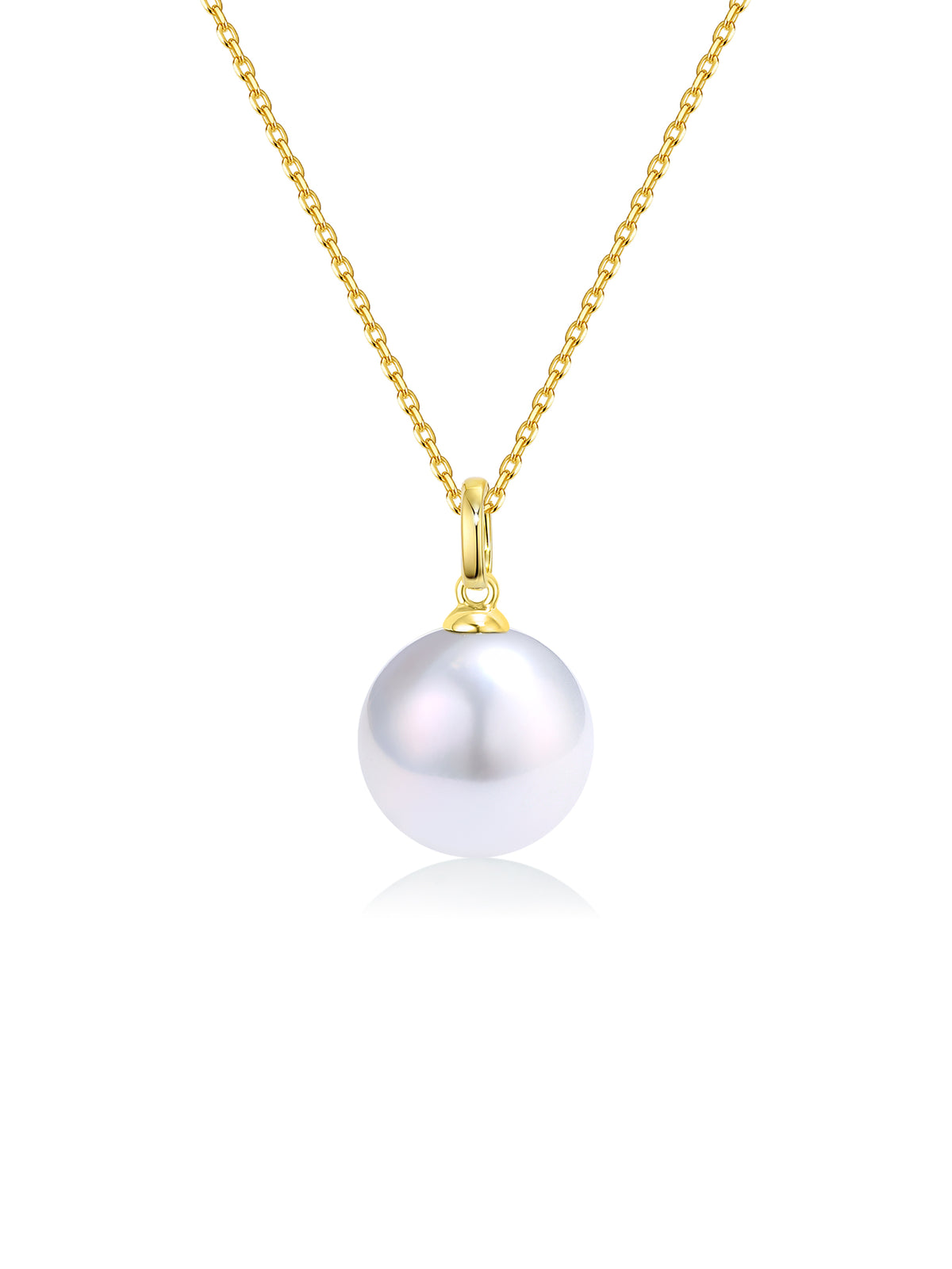 Natural Cultured Freshwater Pearl 18K Strand Necklace -Comes with an S925 silver chain