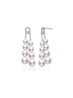 Japanese Akoya Saltwater Pearl Saltwater Pearl Earrings AAA Clean Surface Genuine Cultured Pearl Fine Jewelry