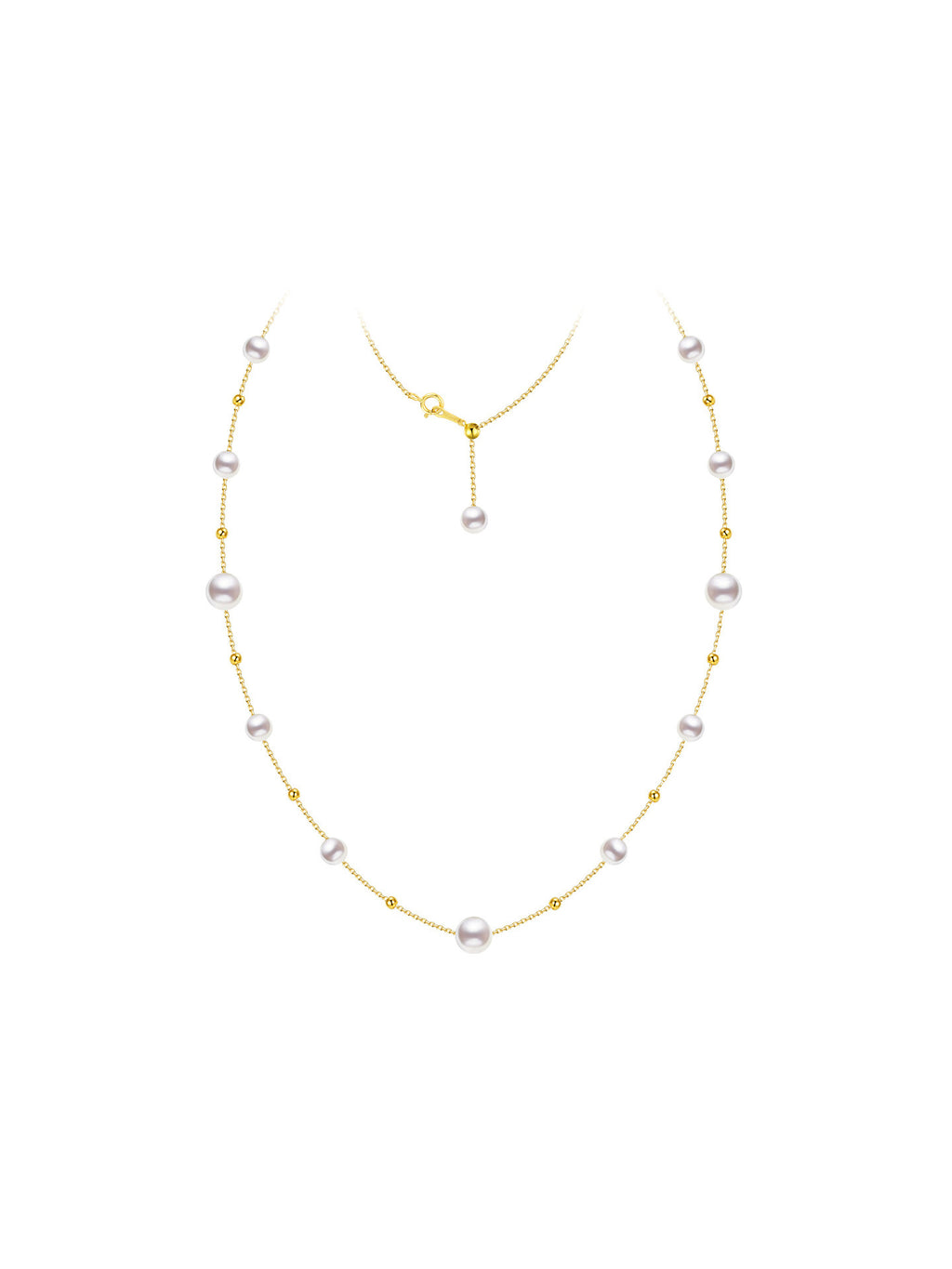 Akoya Saltwater Pearl 18K Gold "Starry Sky" Necklace