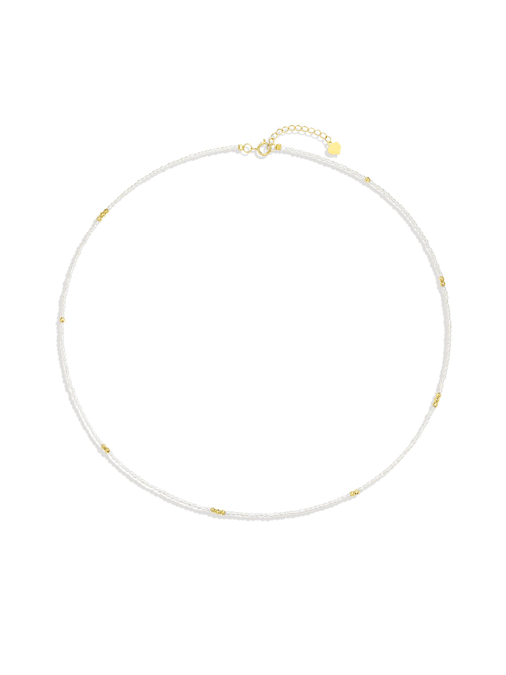 Japanese Akoya Saltwater Pearl 18K Gold Keshi Pearl Necklace Natural Cultured Saltwater Pearl