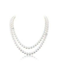 Japanese Akoya Saltwater Pearl Saltwater Pearl Necklace AAA Clean Surface Genuine Cultured Pearl Fine Jewelry