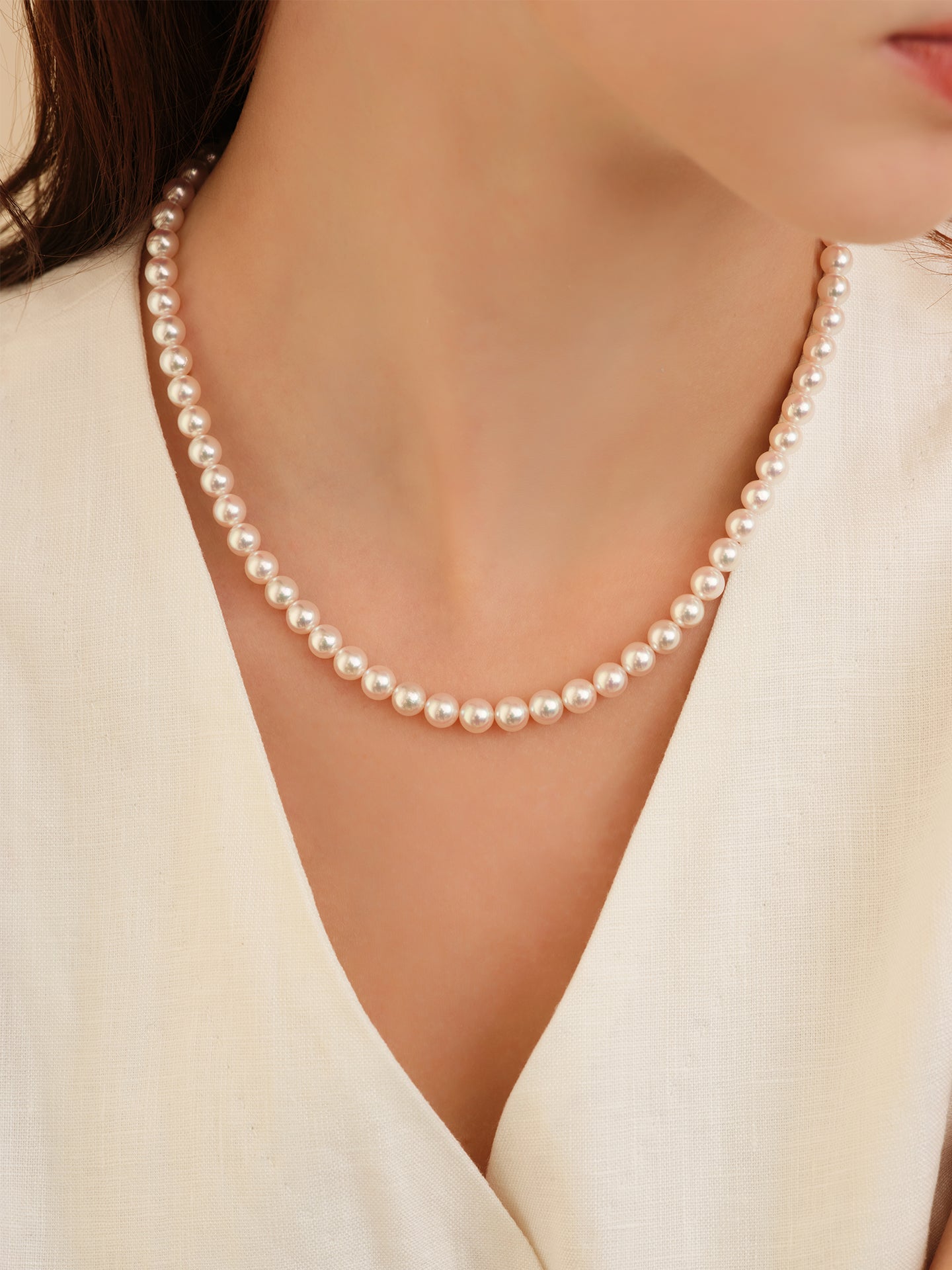 GUILD Akoya pearl 925 strand necklace