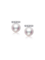 Japanese Akoya Saltwater Pearl Saltwater Pearl Earrings AAA Clean Surface Genuine Cultured Pearl Fine Jewelry