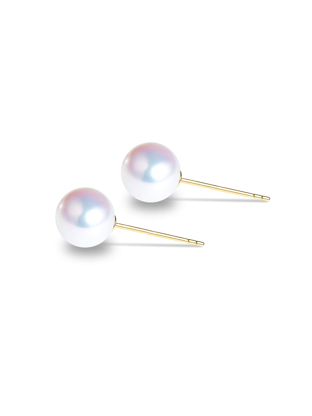 Classic 18K Gold Akoya Pearl Stud Earrings