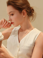 Akoya Saltwater Pearl 18K Gold "Starry Sky" Necklace