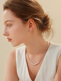 Japanese Akoya Saltwater Pearl Saltwater Pearl Earrings AAA Clean Surface Genuine Cultured Pearl Fine Jewelry
