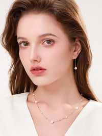 Japanese Akoya Saltwater Pearl Saltwater Pearl Earrings AAA Clean Surface Genuine Cultured Pearl Fine Jewelry