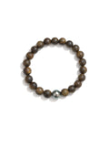 Tahitian Black Sea Pearl and Agarwood Bracelet – AAA-Grade Flawless Surface, Genuine Cultured Pearls, Fine Jewelry