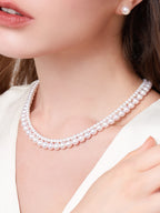 Natural Cultured Freshwater Pearl 18K Strand Necklace
