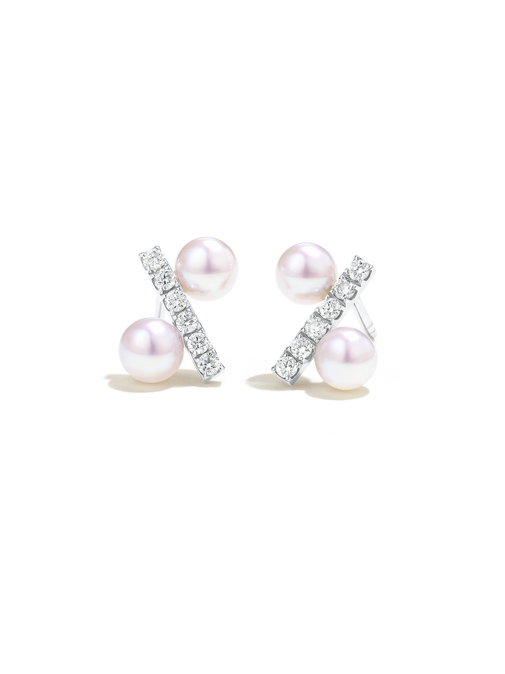 Japanese Akoya Saltwater Pearl Saltwater Pearl Earrings AAA Clean Surface Genuine Cultured Pearl Fine Jewelry