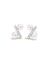 Japanese Akoya Saltwater Pearl Saltwater Pearl Earrings AAA Clean Surface Genuine Cultured Pearl Fine Jewelry