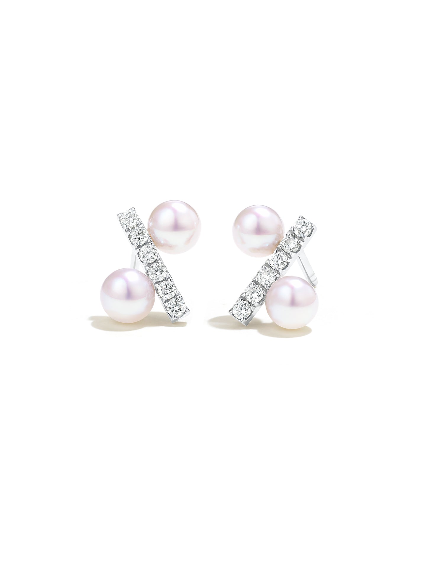 Japanese Akoya Saltwater Pearl Saltwater Pearl Earrings AAA Clean Surface Genuine Cultured Pearl Fine Jewelry