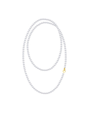 Natural Cultured Freshwater Pearl 18K Strand Necklace