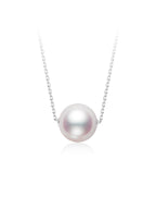 Natural Cultured Saltwater Akoya Pearl 18K Gold Necklace