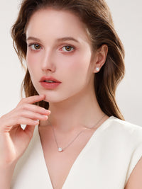 Natural Cultured Saltwater Akoya Pearl 18K Gold Necklace