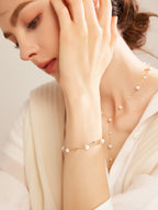 Mirror Luster Akoya Saltwater Pearl Bracelet  Elegant Office Lady Fine Jewelry