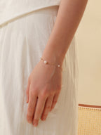 Mirror Luster Akoya Saltwater Pearl Bracelet  Elegant Office Lady Fine Jewelry Natural Cultured Saltwater Pearl