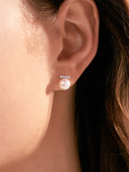 Japanese Akoya Saltwater Pearl Saltwater Pearl Earrings AAA Clean Surface Genuine Cultured Pearl Fine Jewelry