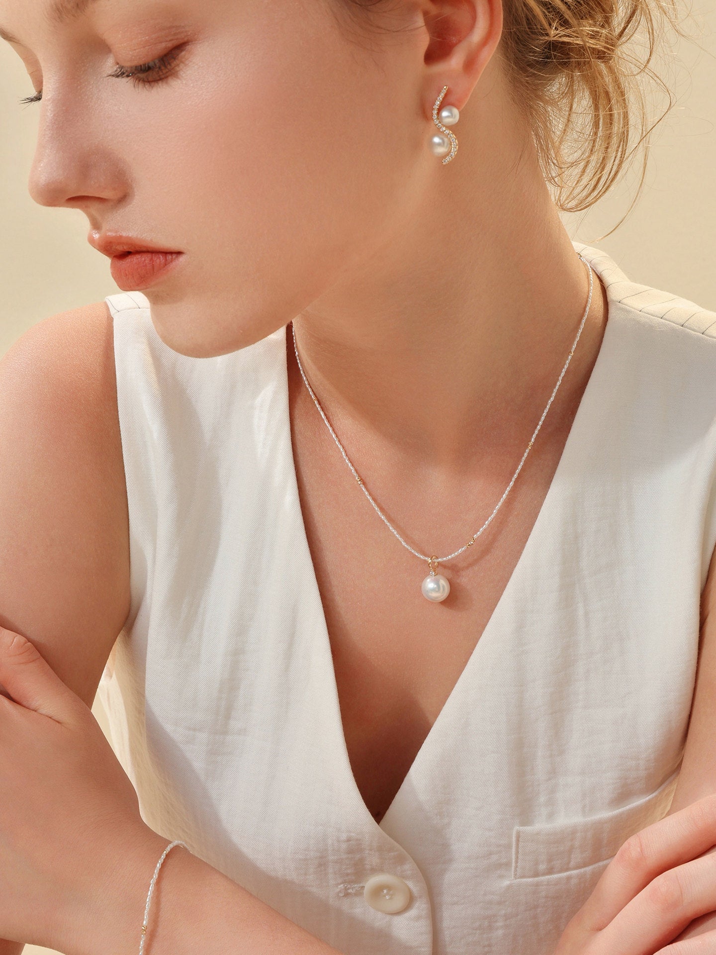 Freshwater Pearl 18K Pendant