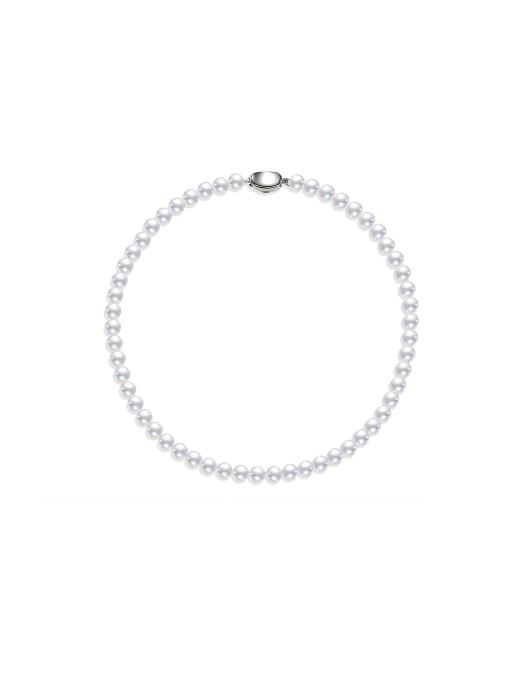 GUILD Exceptional Aurora Natural Cultured Freshwater Pearl 18K Strand Necklace