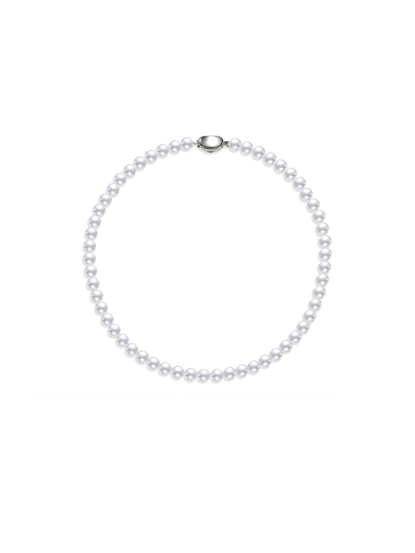 GUILD Exceptional Aurora Natural Cultured Freshwater Pearl 18K Strand Necklace