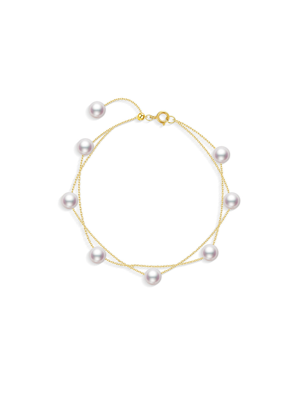 Mirror Luster Akoya Saltwater Pearl Bracelet  Elegant Office Lady Fine Jewelry