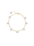 Mirror Luster Akoya Saltwater Pearl Bracelet  Elegant Office Lady Fine Jewelry