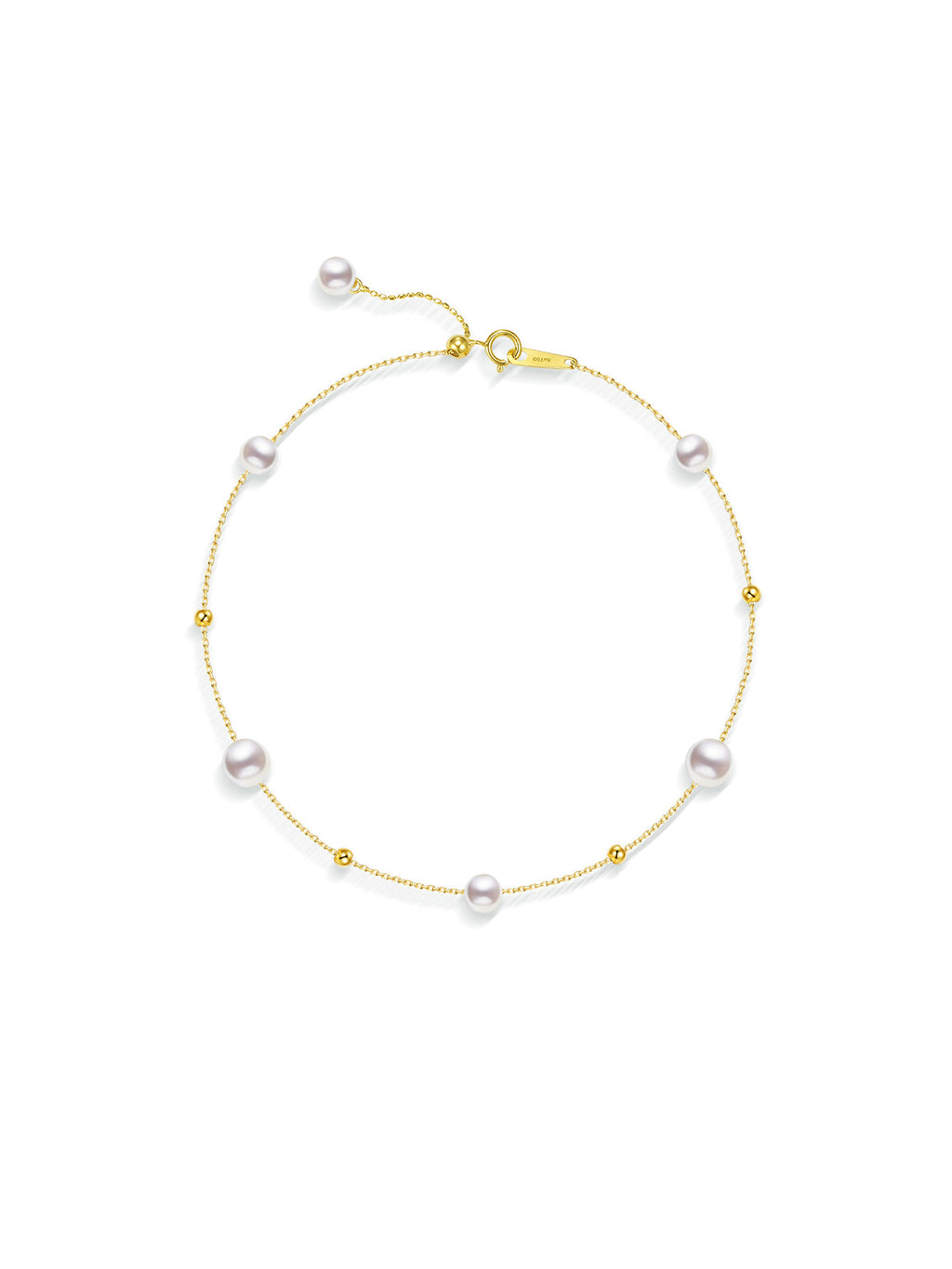 Mirror Luster Akoya Saltwater Pearl Bracelet  Elegant Office Lady Fine Jewelry Natural Cultured Saltwater Pearl