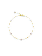 Mirror Luster Akoya Saltwater Pearl Bracelet  Elegant Office Lady Fine Jewelry Natural Cultured Saltwater Pearl
