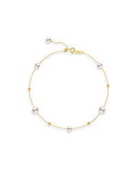 Mirror Luster Akoya Saltwater Pearl Bracelet  Elegant Office Lady Fine Jewelry Natural Cultured Saltwater Pearl