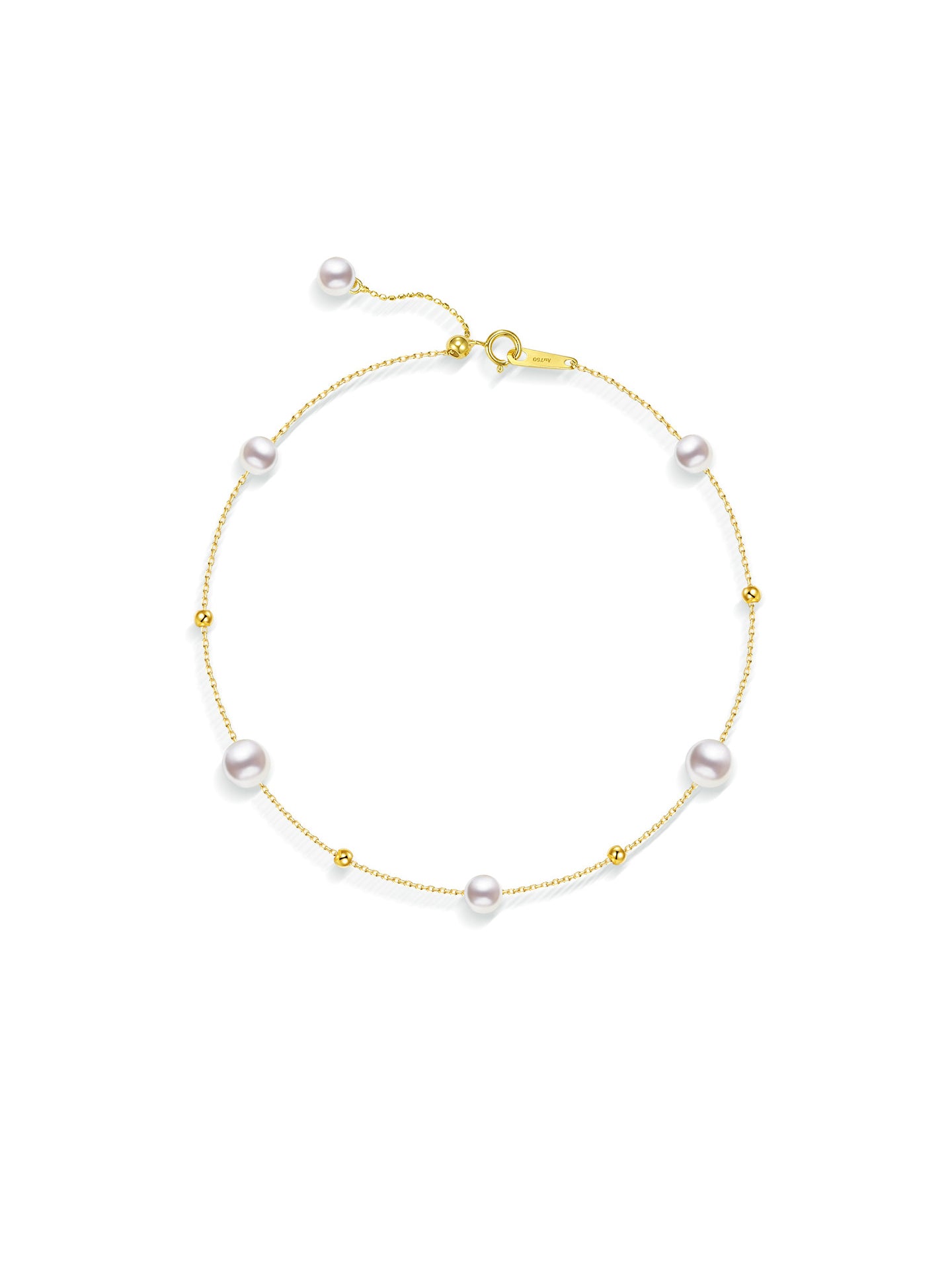 Mirror Luster Akoya Saltwater Pearl Bracelet  Elegant Office Lady Fine Jewelry Natural Cultured Saltwater Pearl