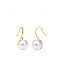 Japanese Akoya Saltwater Pearl Saltwater Pearl Earrings AAA Clean Surface Genuine Cultured Pearl Fine Jewelry